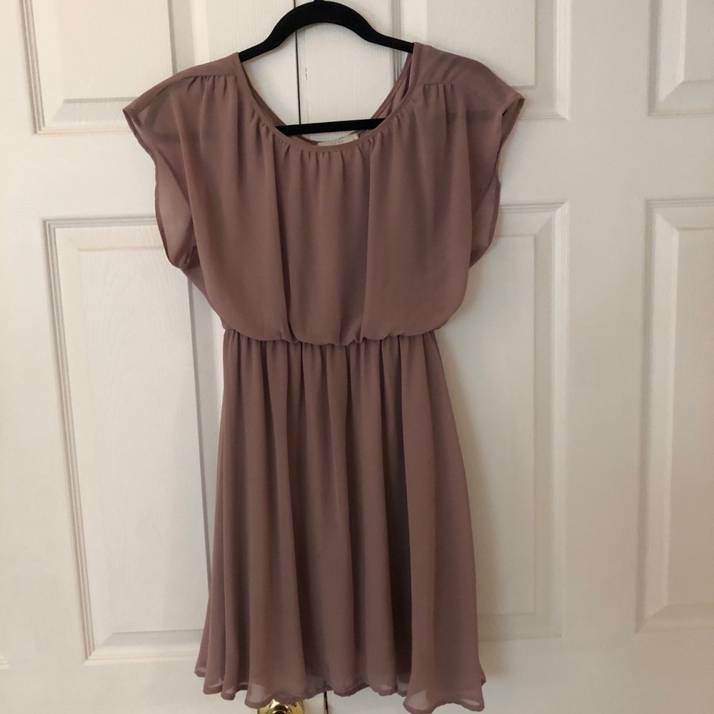 Neutral colored dress